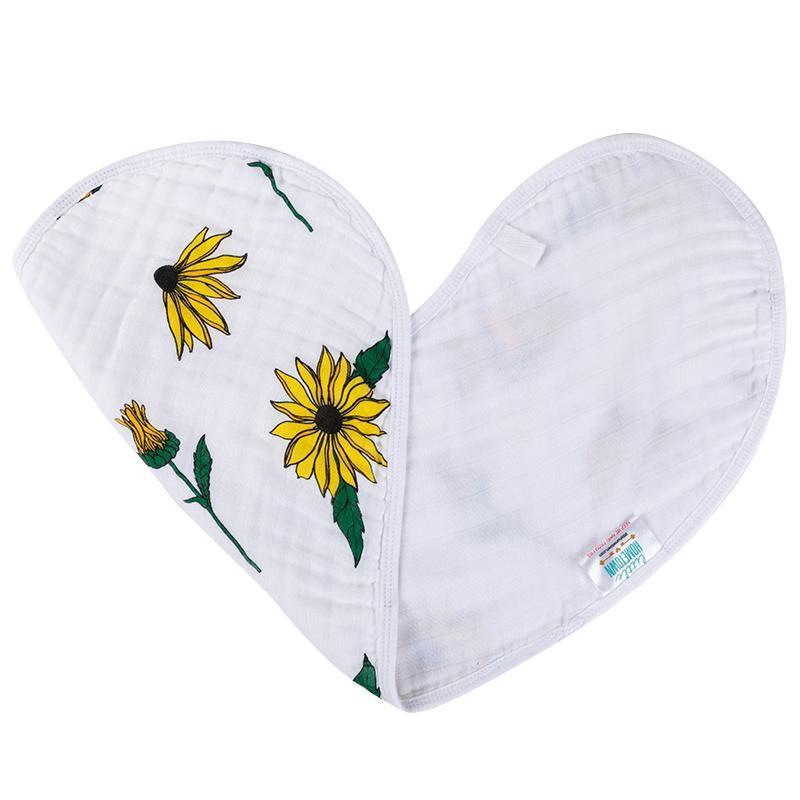 Baby Burp Cloth & Bib Combo:  Black-Eyed Susan by Little Hometown