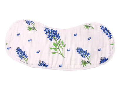 Baby Burp Cloth & Bib Combo: Bluebonnets by Little Hometown