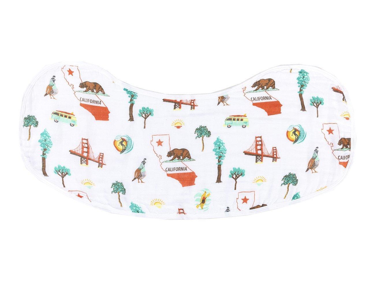 Baby Burp Cloth & Bib Combo: California Baby by Little Hometown