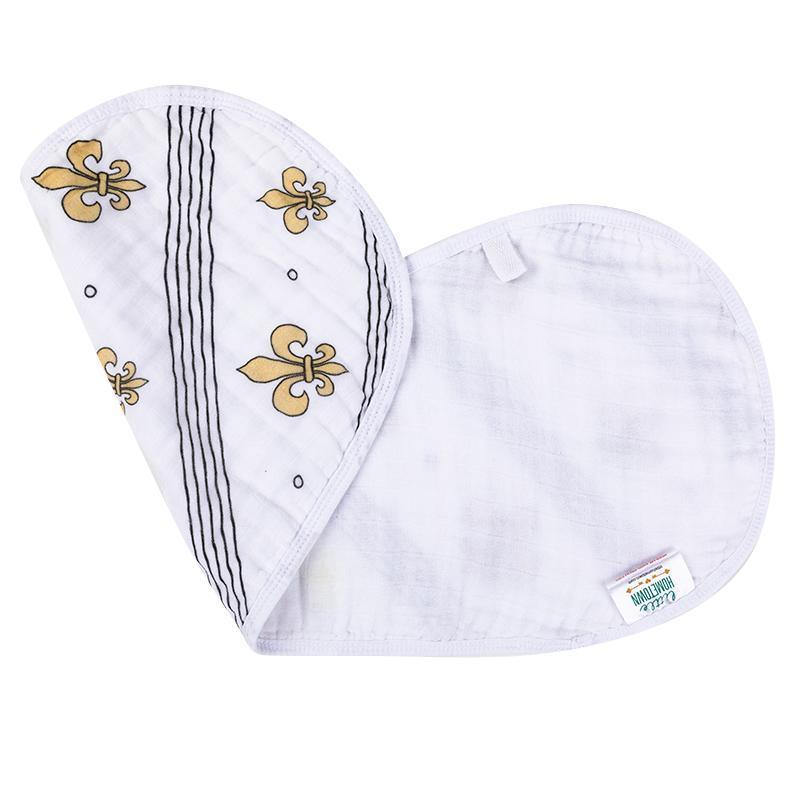 Baby Burp Cloth & Bib Combo: Fleur de Lis by Little Hometown