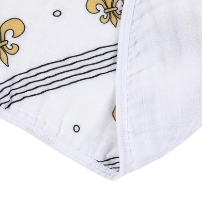 Baby Burp Cloth & Bib Combo: Fleur de Lis by Little Hometown