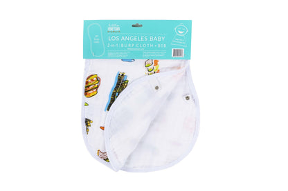 Baby Burp Cloth & Bib Combo: Los Angeles Baby by Little Hometown