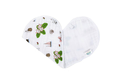 Baby Burp Cloth & Bib Combo: Massachusetts (Floral) by Little Hometown