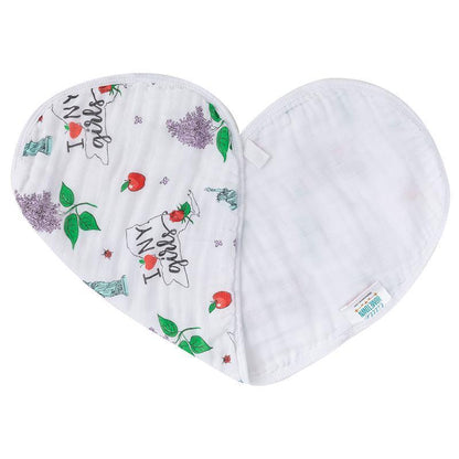 Baby Burp Cloth & Bib Combo:  New York Girl by Little Hometown