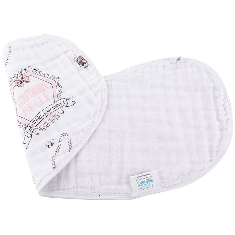 Baby Burp Cloth & Bib Combo:  Southern Belle by Little Hometown