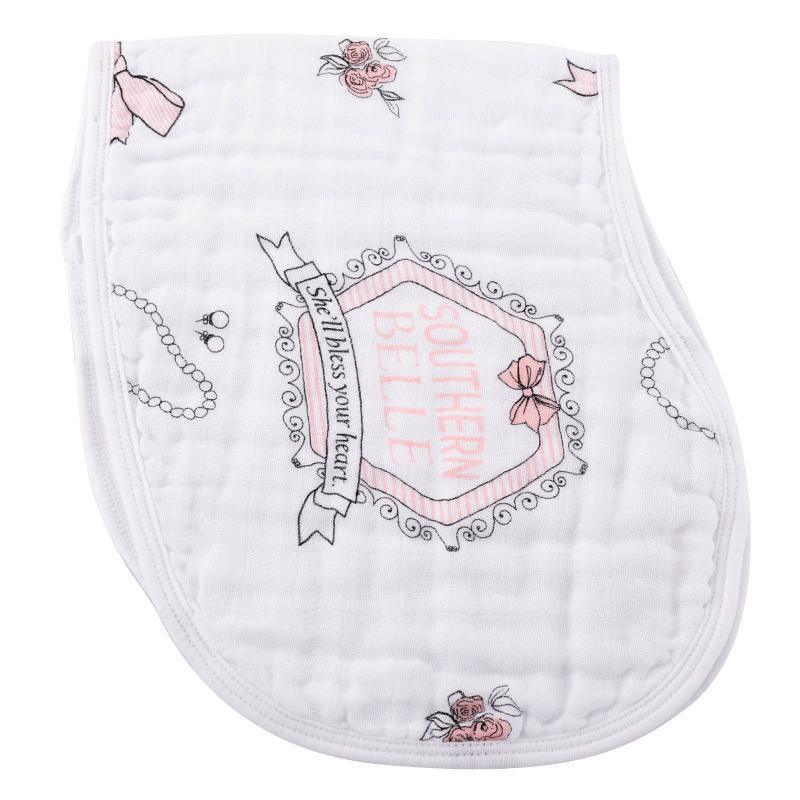 Baby Burp Cloth & Bib Combo:  Southern Belle by Little Hometown