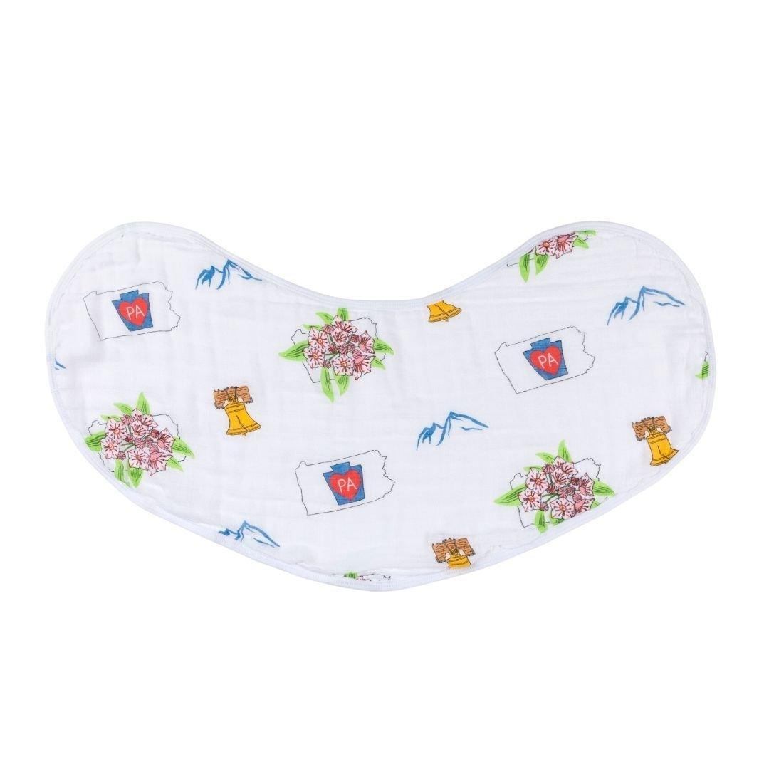 Baby Burp Cloth and Wraparound Bib: Pennsylvania Baby by Little Hometown