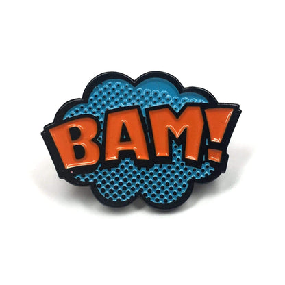 "BAM!" Pop Art Pin by Kolorspun