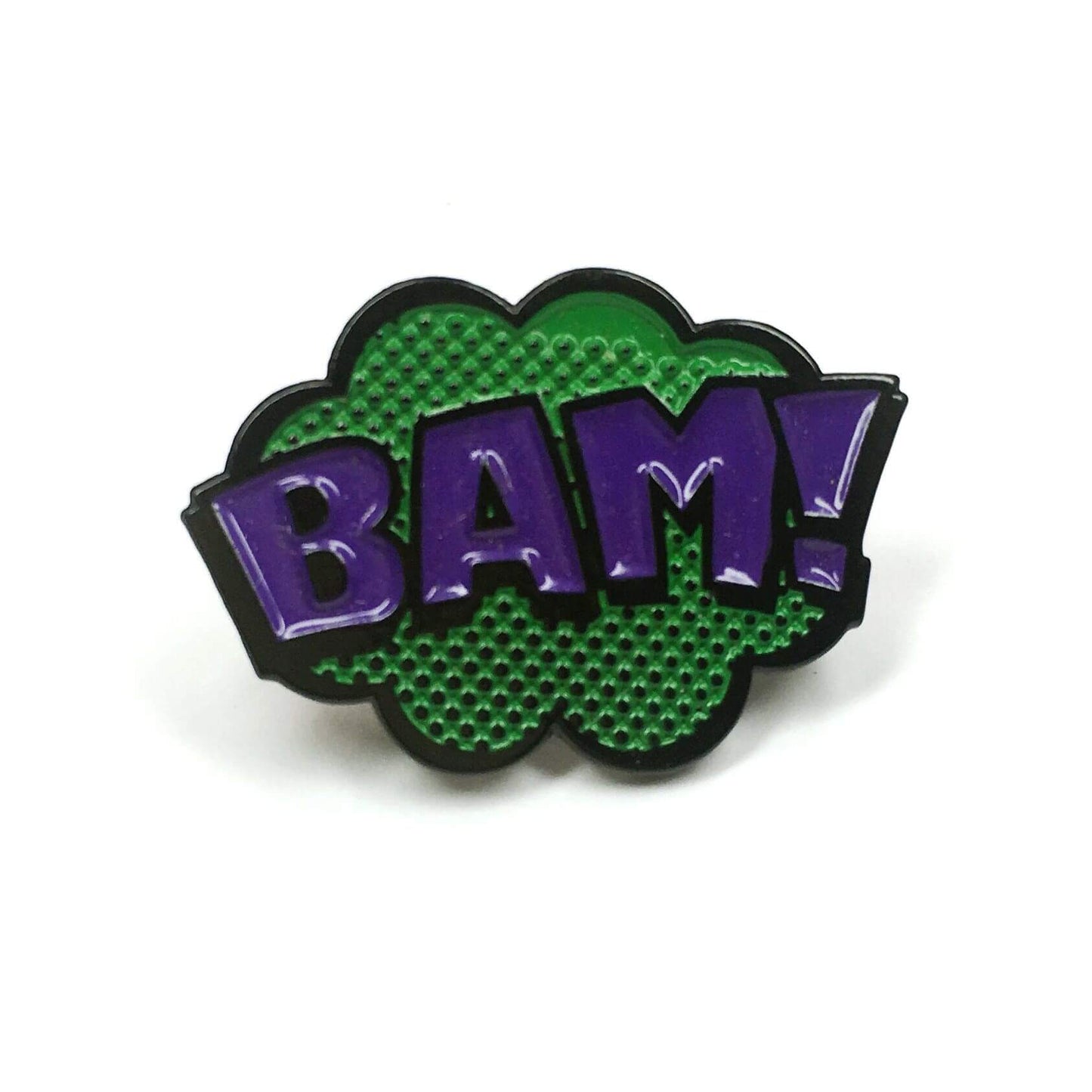 "BAM!" Pop Art Pin by Kolorspun