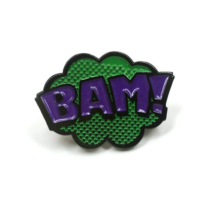 "BAM!" Pop Art Pin by Kolorspun