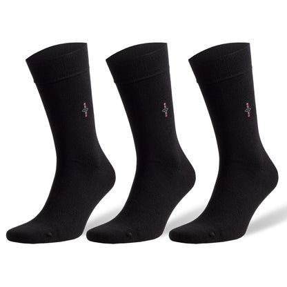 Men's Bamboo Dress Socks with Reinforced Seamless Toe, Crew Length, Size 8-11.5 by Mars Outlet Store LLC