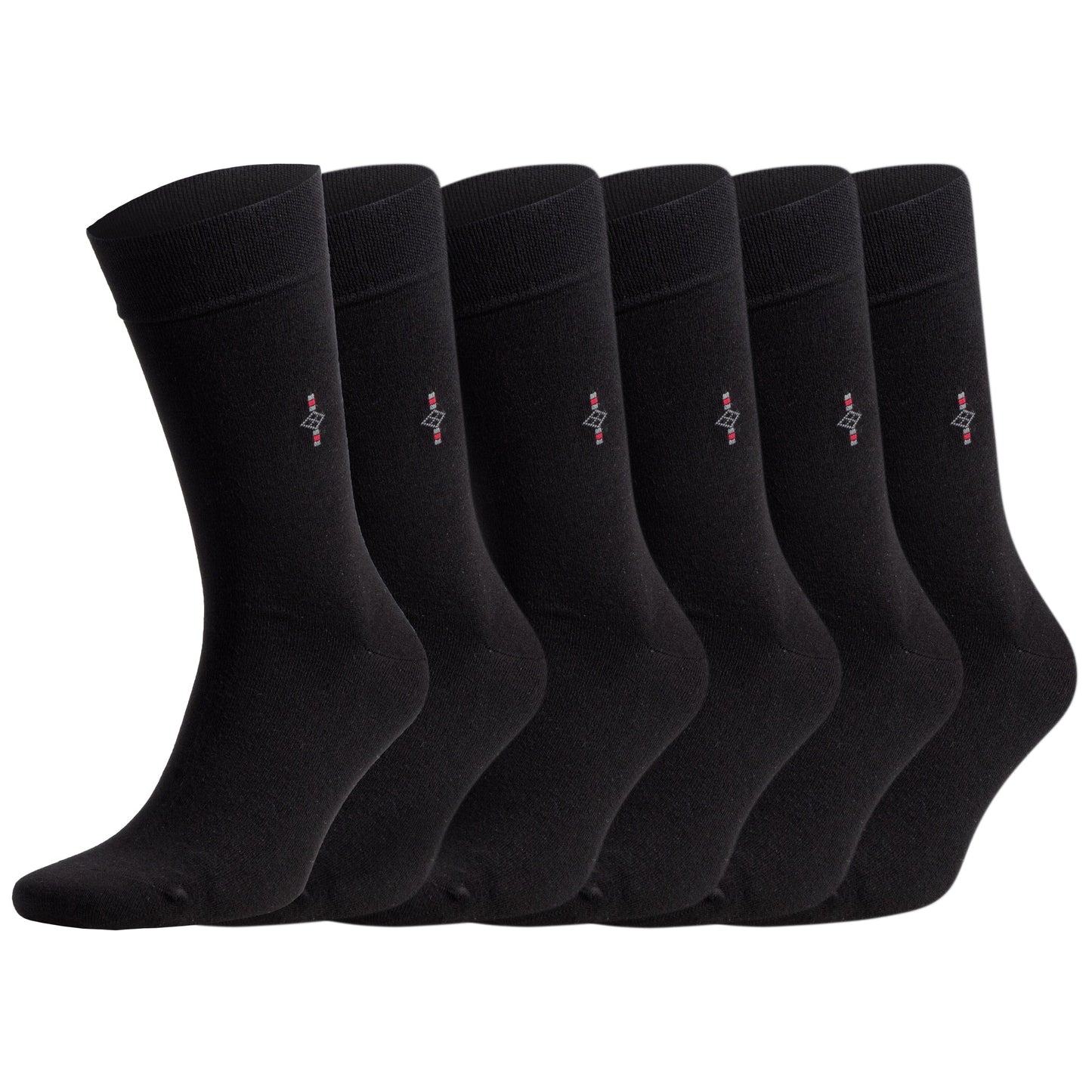 Men's Bamboo Dress Socks with Reinforced Seamless Toe, Crew Length, Size 8-11.5 by Mars Outlet Store LLC