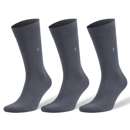 Men's Bamboo Dress Socks with Reinforced Seamless Toe, Crew Length, Size 8-11.5 by Mars Outlet Store LLC