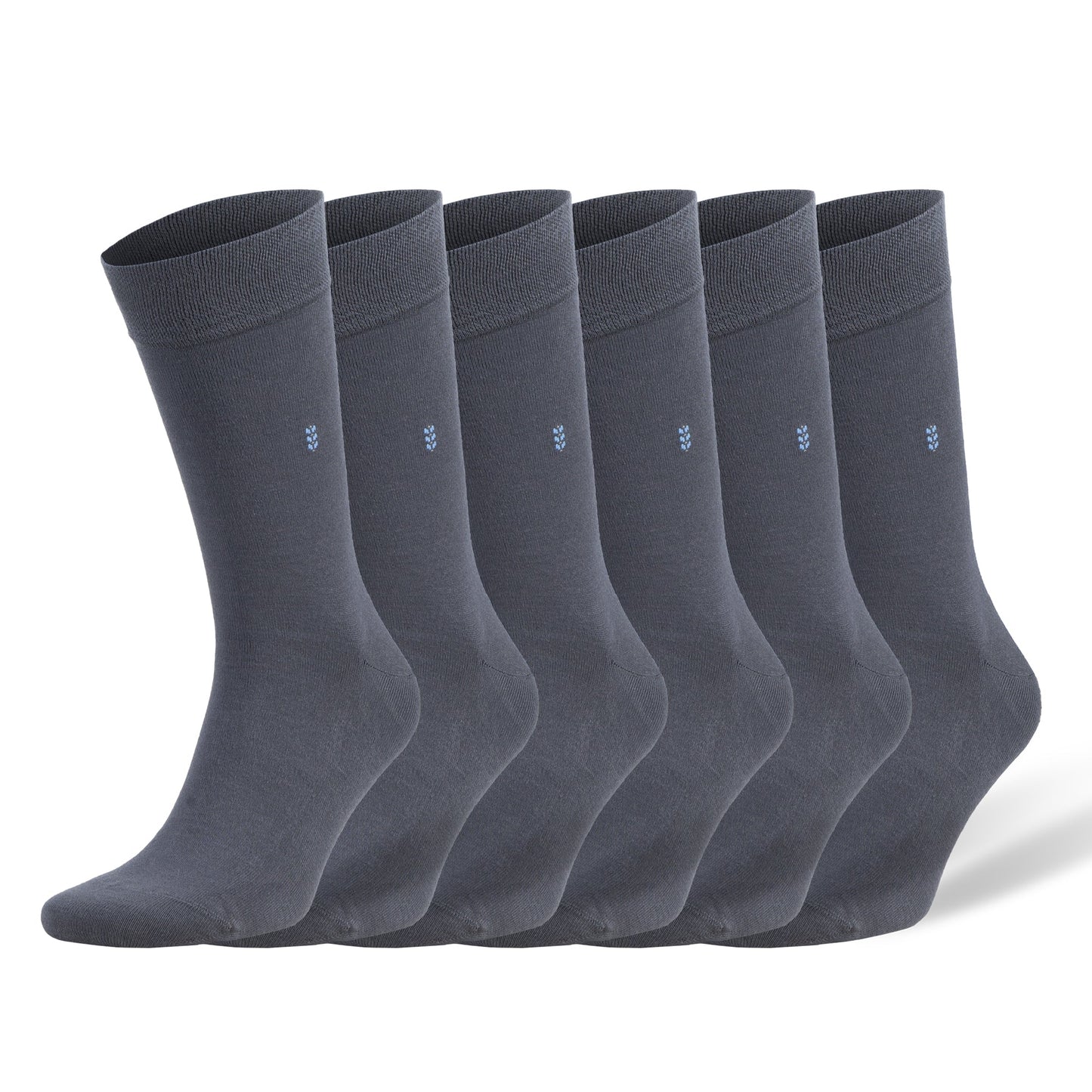 Men's Bamboo Dress Socks with Reinforced Seamless Toe, Crew Length, Size 8-11.5 by Mars Outlet Store LLC