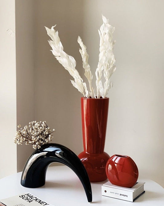 Bauhaus Style Ceramic Art Deco Vase by INSPECIAL HOME