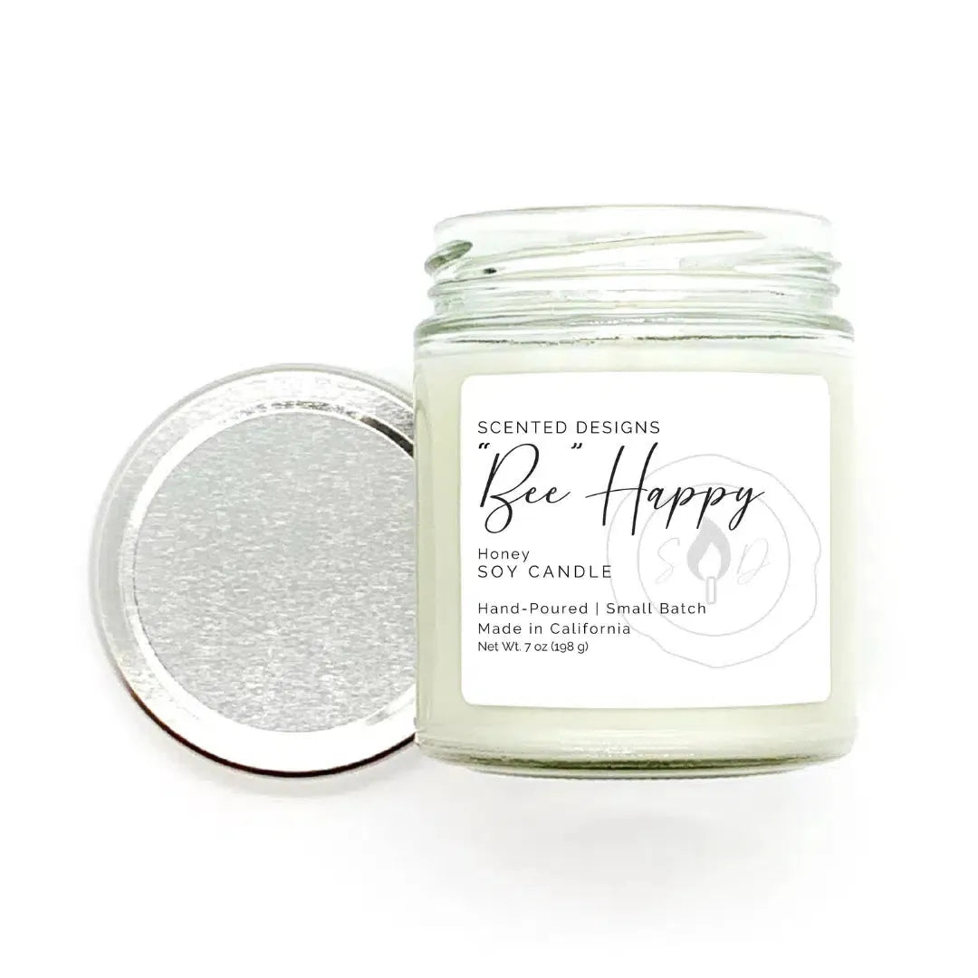 "Bee" Happy | Mommy to "Bee" Soy Candle - Honey Scent by Scented Designs Candle Company