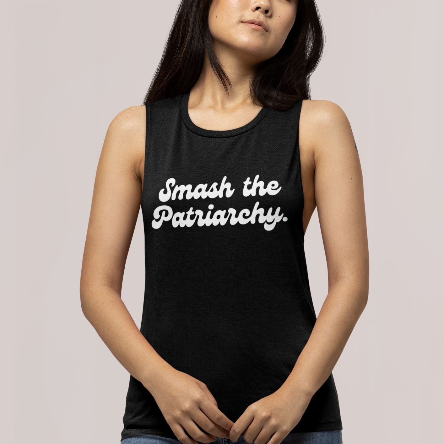 Smash The Patriarchy | Women's Muscle Tank by The Happy Givers