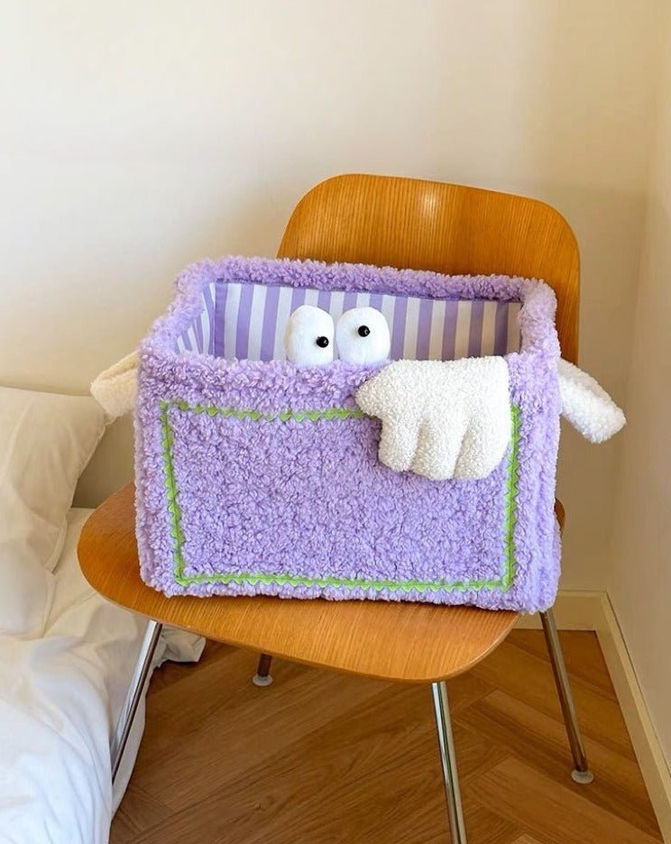 Whimsical Eclectic Big Eyes Plush Cute Laundry Storage Baskets - Laundry Bag for Kids Children by INSPECIAL HOME