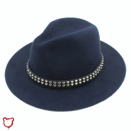 "Black Stud Fedora Hat" by The Cursed Closet