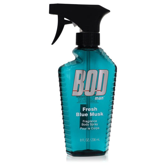 Bod Man Fresh Blue Musk by Parfums De Coeur Body Spray 8 oz for Men by Avera Group