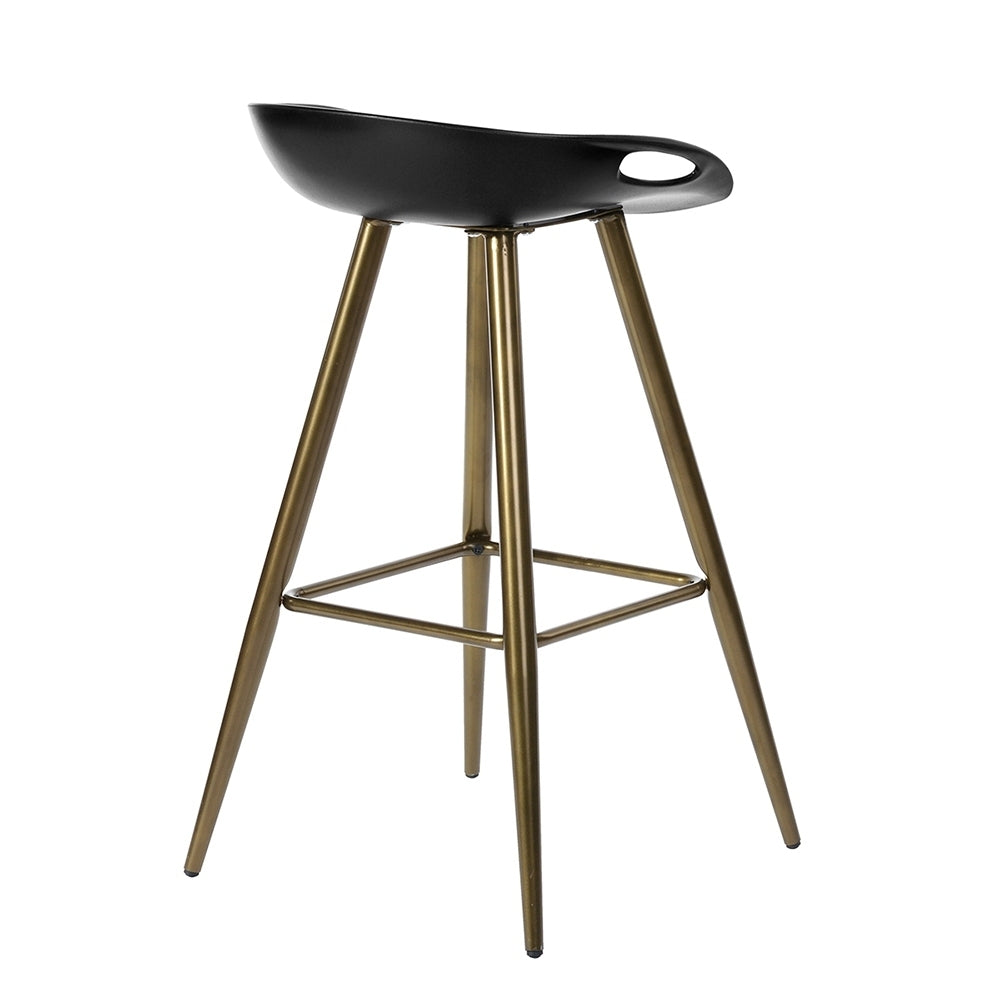 Bak Bar & Counter Stool (Set of 2) - Black & Gold