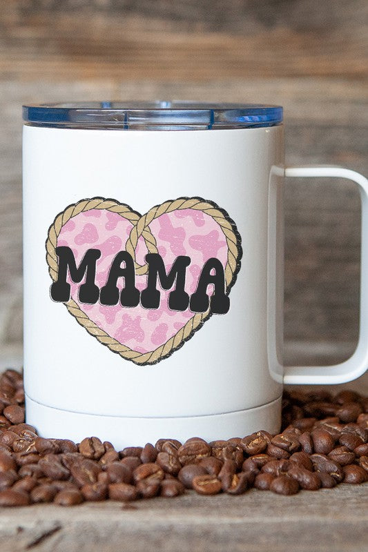 Mama Heart Rope Travel Mug