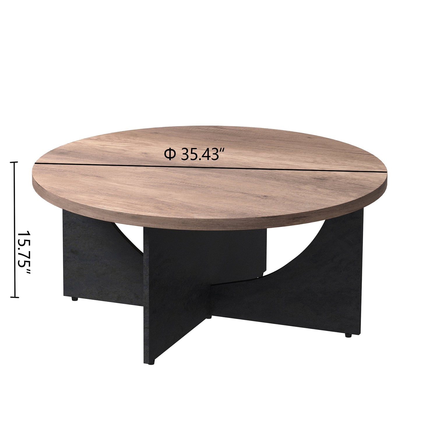 Modern Retro Round Coffee Table by Blak Hom