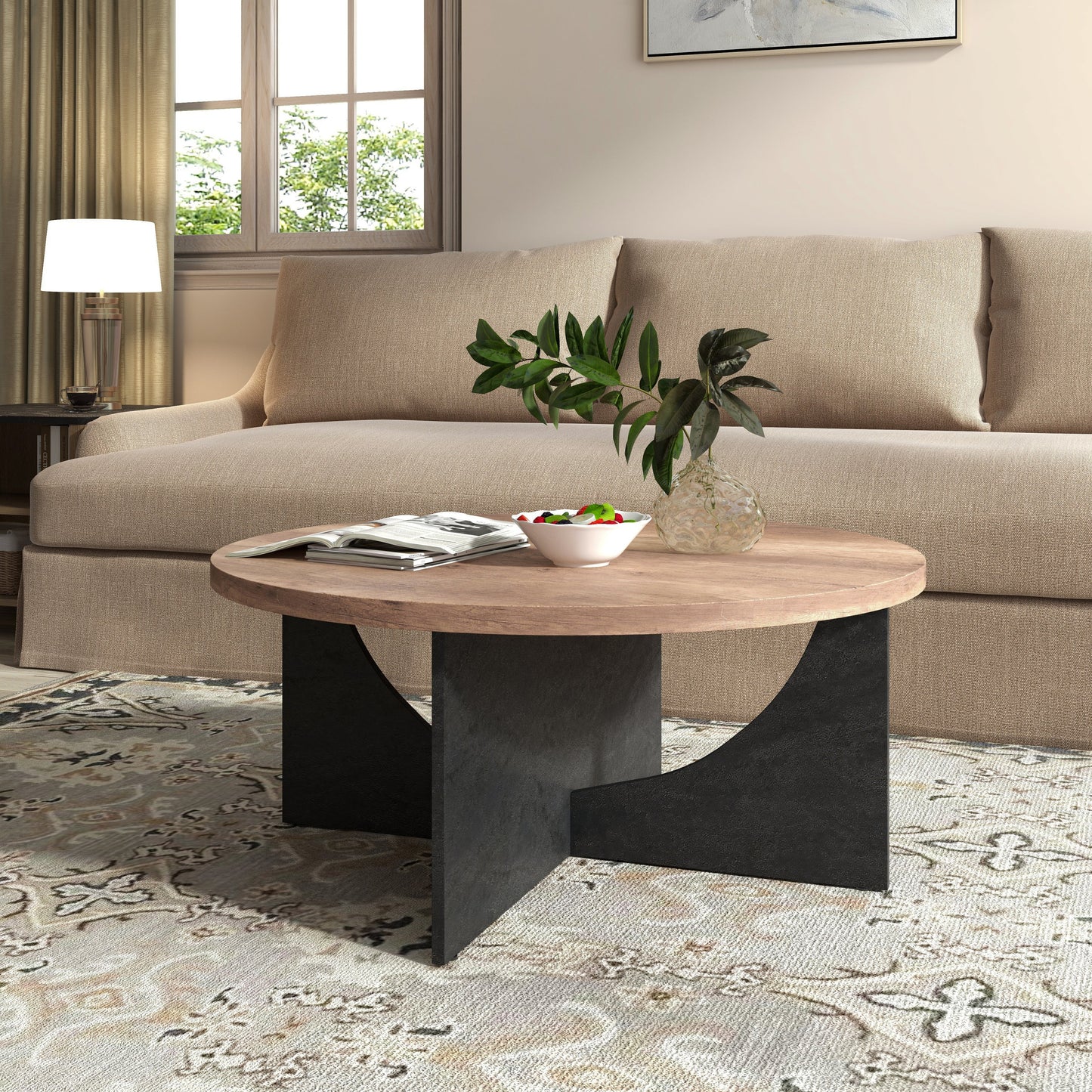 Modern Retro Round Coffee Table by Blak Hom