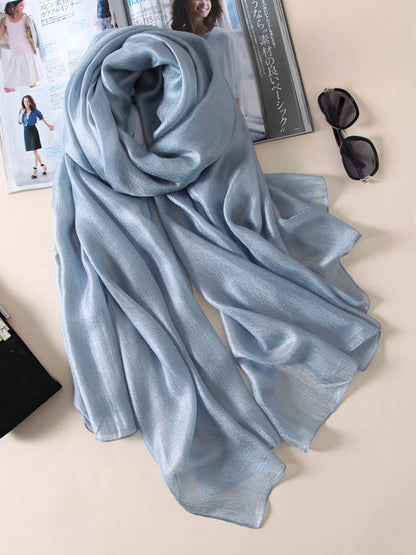 Wrap Keep Warm Solid Color Sun Protection Scarf by migunica