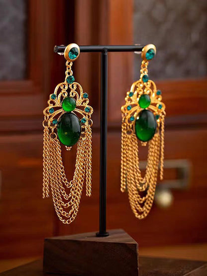 Vintage Tasseled Drop Earrings by migunica