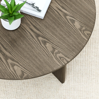 Wooden Round Coffee Table by Blak Hom