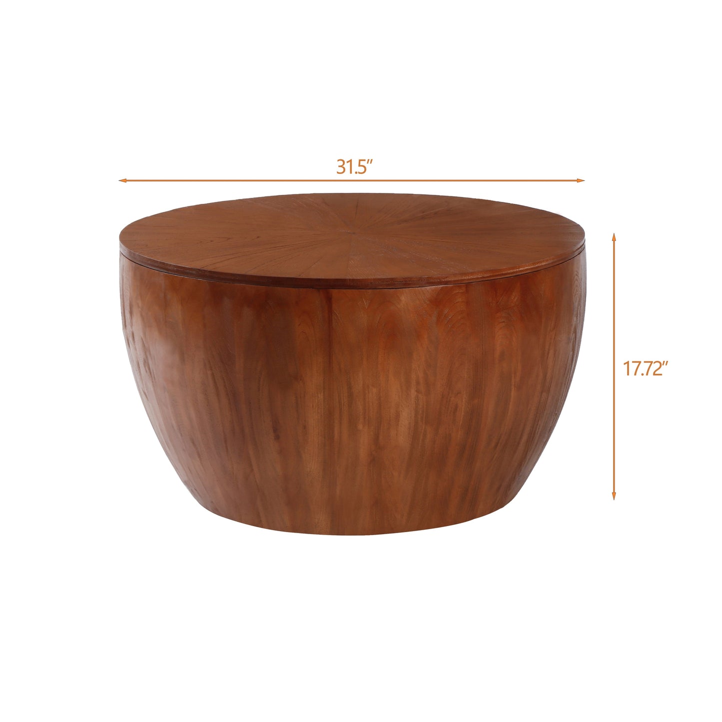 Vintage Style Bucket Shaped Coffee Table by Blak Hom