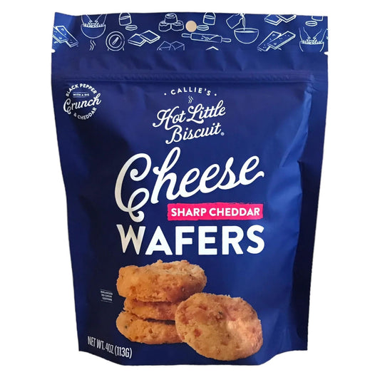 Callie's Biscuits - 'Sharp Cheddar' Cheese Wafers (4OZ) by The Epicurean Trader