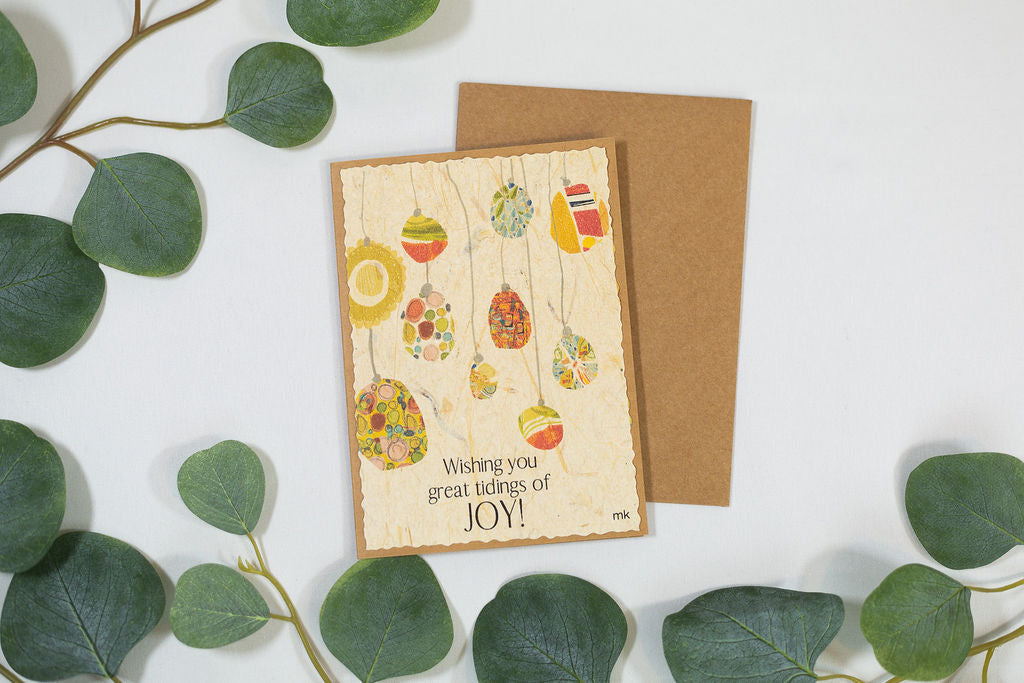 Banana Paper Christmas Cards by 2nd Story Goods