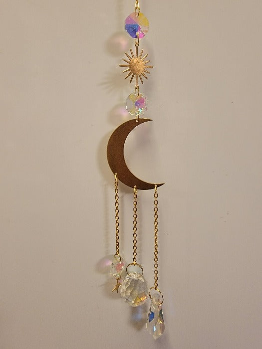 Moon Suncatcher Crystal Prisms by Fashion Hut Jewelry