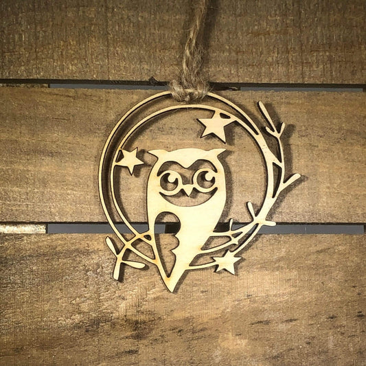 Owl Christmas Wooden Ornaments by Cate's Concepts, LLC