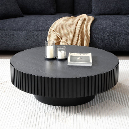 Modern Handcraft Drum Coffee Table by Blak Hom