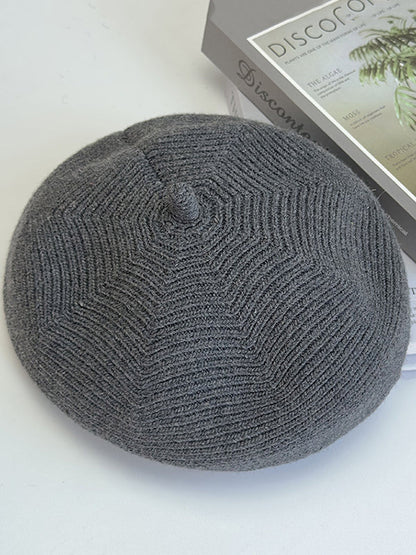 Solid Color Split-Joint Beret Hat by migunica