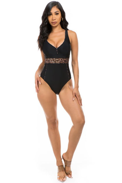 ONE-PIECE LEOPARD PRINT