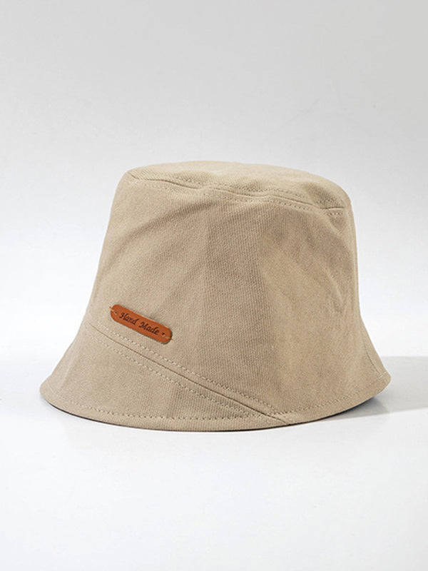 Original Letter Solid Color Casual Fisherman Hat by migunica