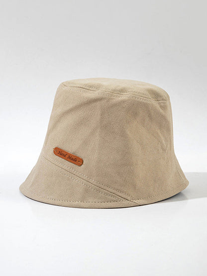 Original Letter Solid Color Casual Fisherman Hat by migunica