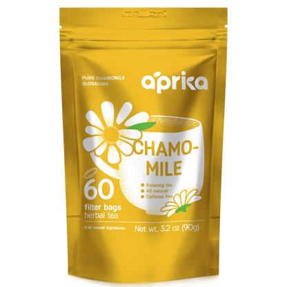 100% Pure Chamomile Herbal Tea, 60 bags by Aprika Life