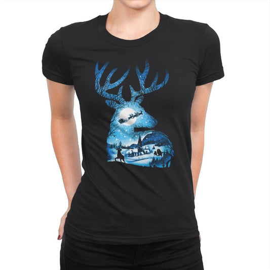 Christmas Reindeer - Womens Premium by RIPT Apparel