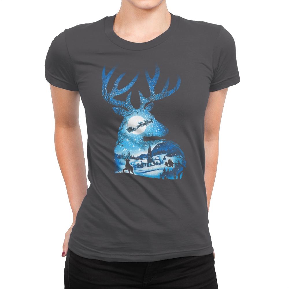 Christmas Reindeer - Womens Premium by RIPT Apparel