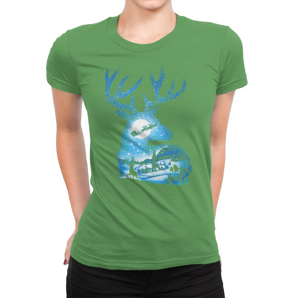 Christmas Reindeer - Womens Premium by RIPT Apparel