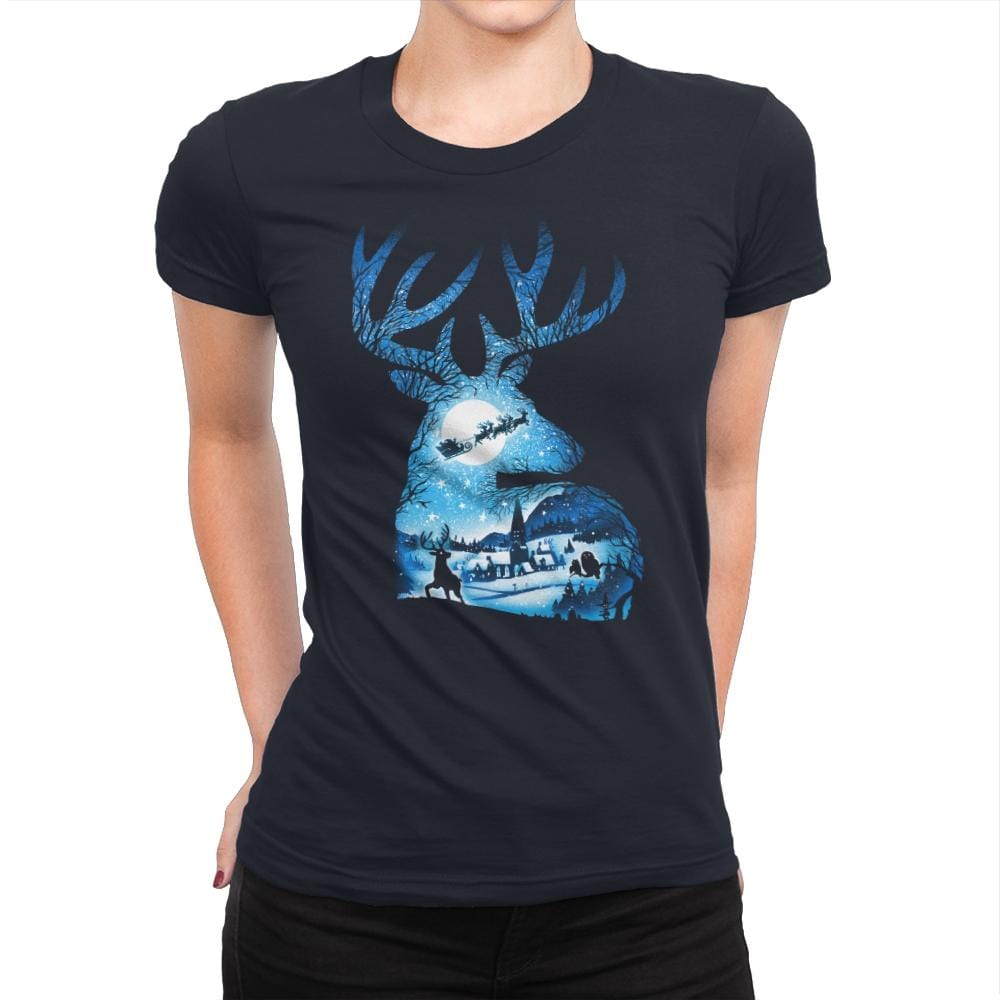 Christmas Reindeer - Womens Premium by RIPT Apparel