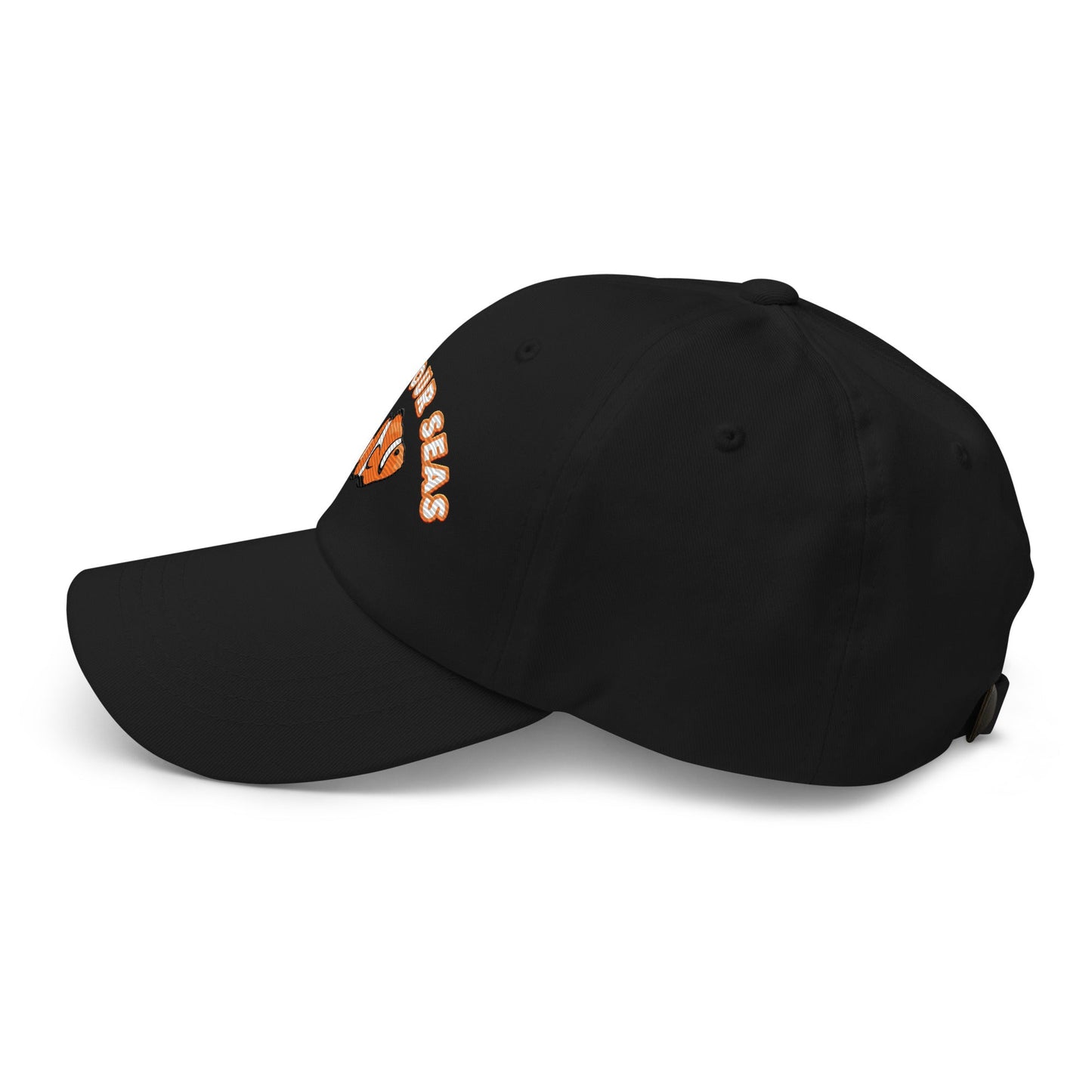 Save Our Seas Clownfish Dad hat: Pulls 4 pounds of ocean plastic! by Tropical Seas Clothing