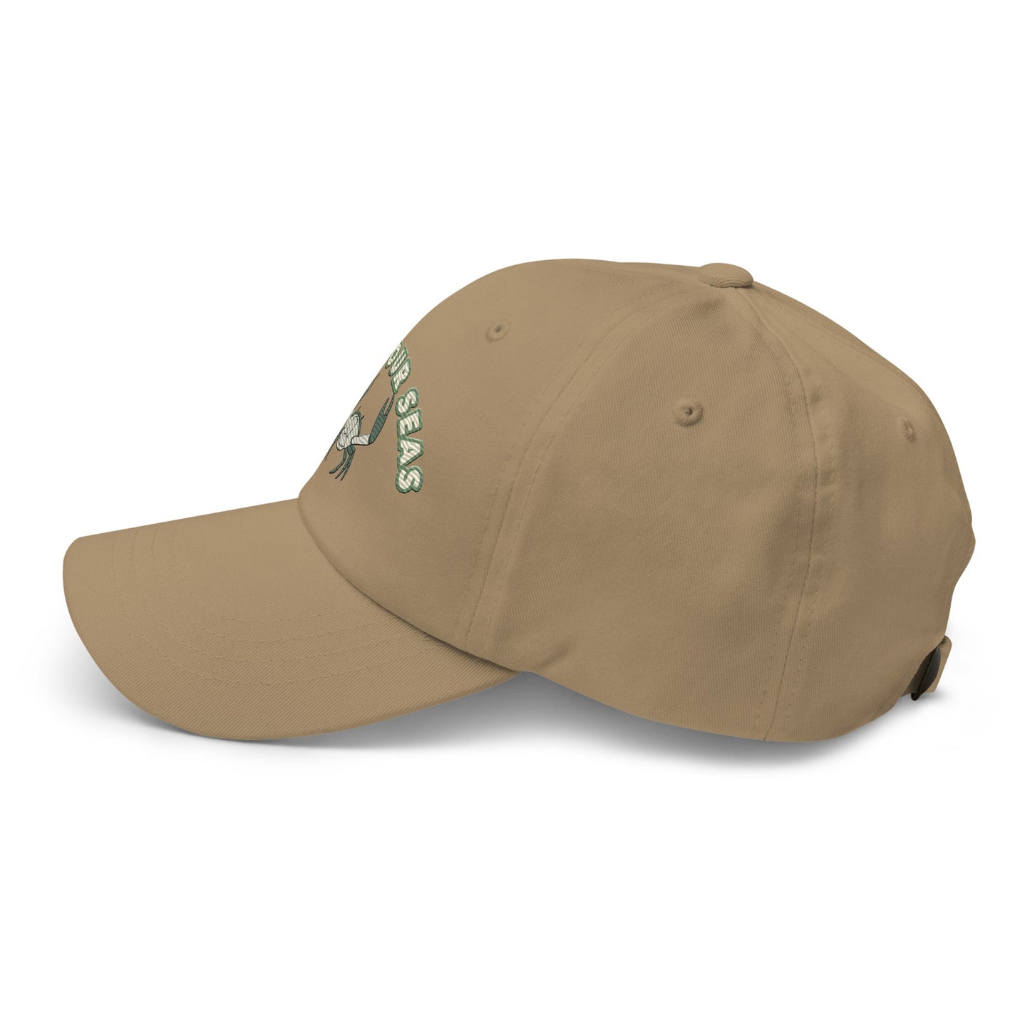 Save Our Seas Crab Dad hat: Pulls 4 pounds of ocean plastic! by Tropical Seas Clothing