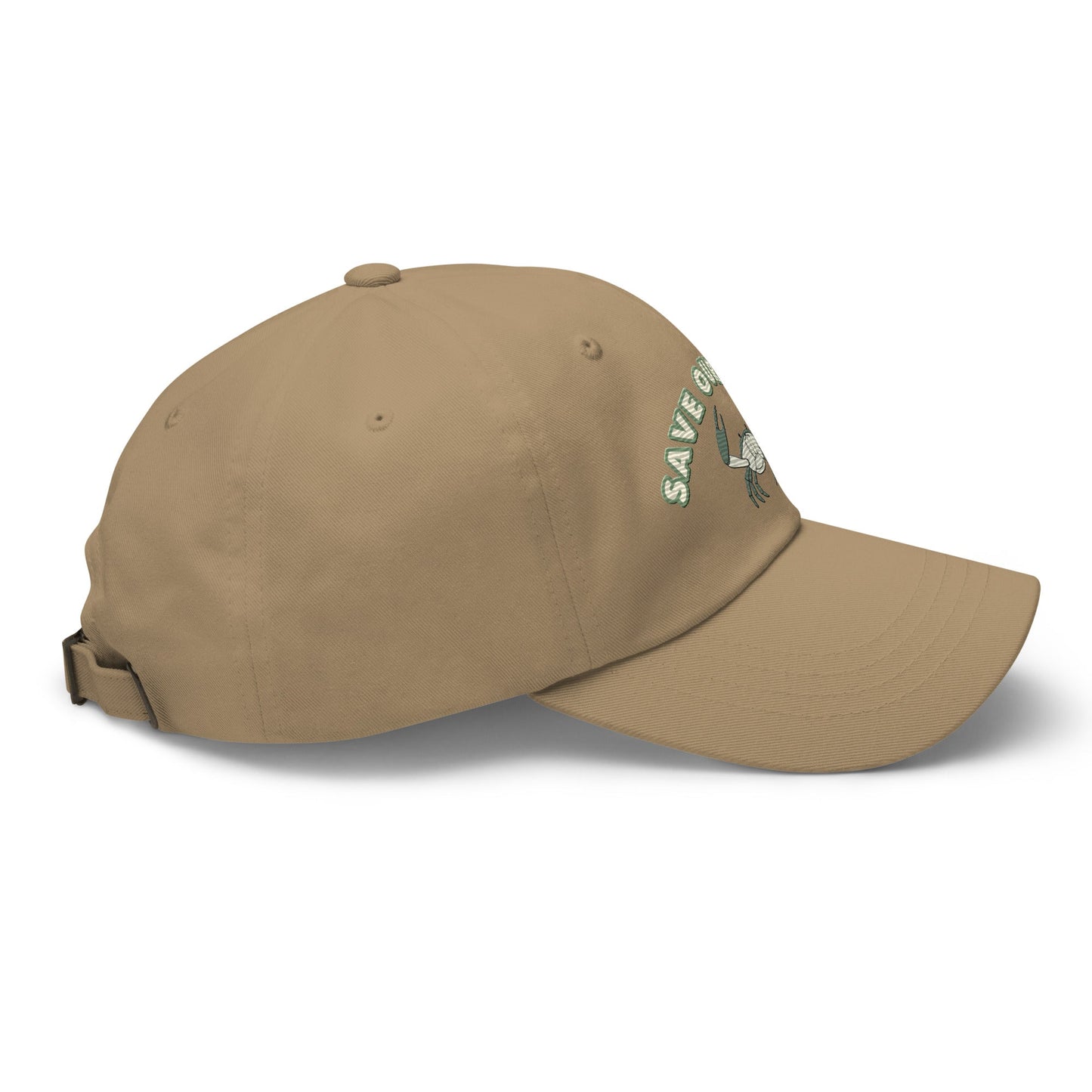 Save Our Seas Crab Dad hat: Pulls 4 pounds of ocean plastic! by Tropical Seas Clothing