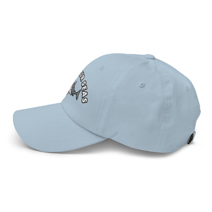 Save Our Seas Shark Dad hat: Pulls 4 pounds of ocean plastic! by Tropical Seas Clothing